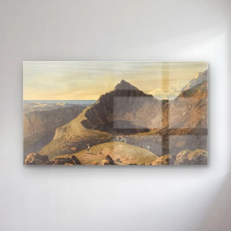 Michael Angelo Rooker – The Summit of Cader Idris Mountain cam tablo — Michael Angelo Rooker – The Summit of Cader Idris Mountain — vintage dağ manzarası