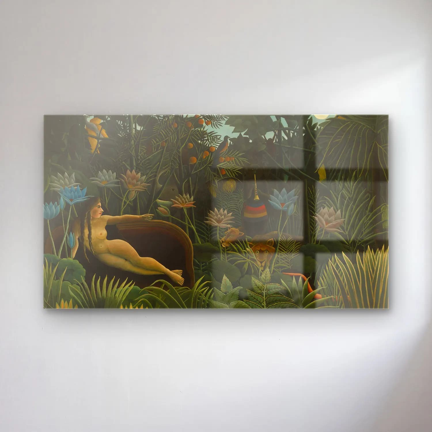 Henri Rousseau – The Dream cam tablo — Henri Rousseau – The Dream — yağlı boya mitolojik sahne