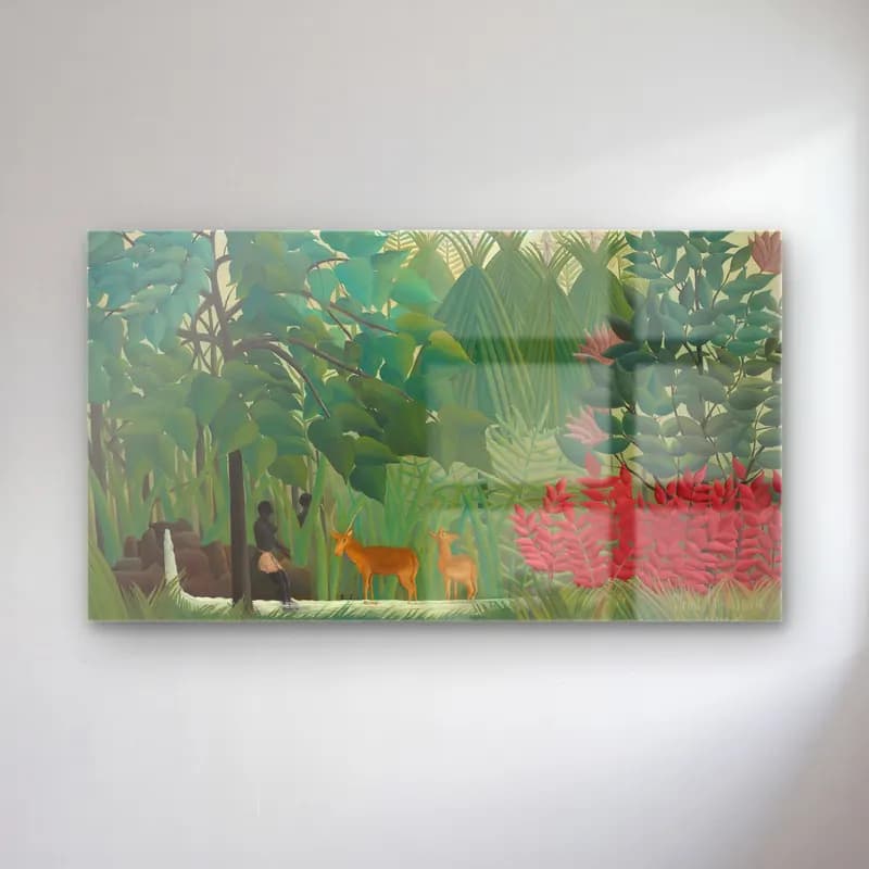 Henri Rousseau – The Waterfall cam tablo — Henri Rousseau – The Waterfall — vintage orman