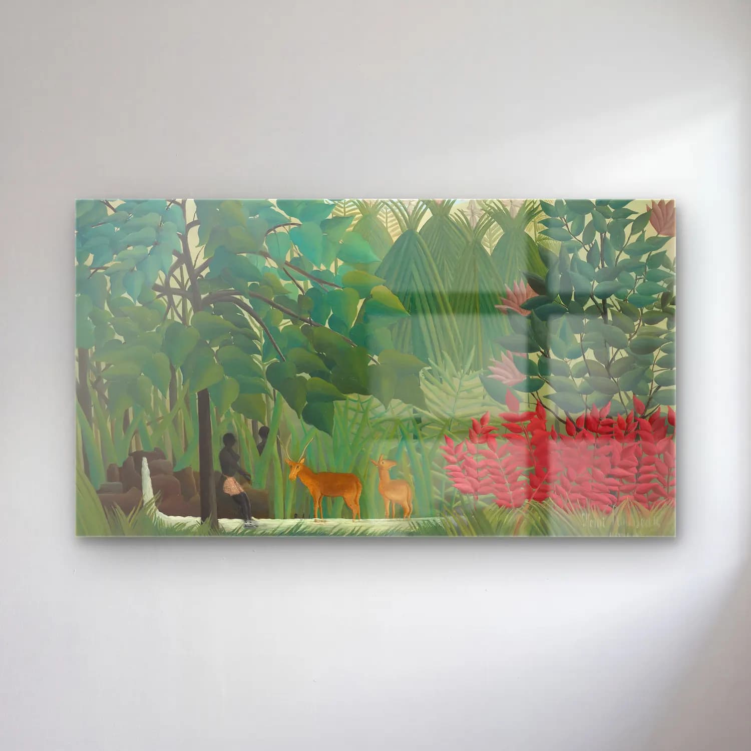 Henri Rousseau – The Waterfall cam tablo — Henri Rousseau – The Waterfall — vintage orman
