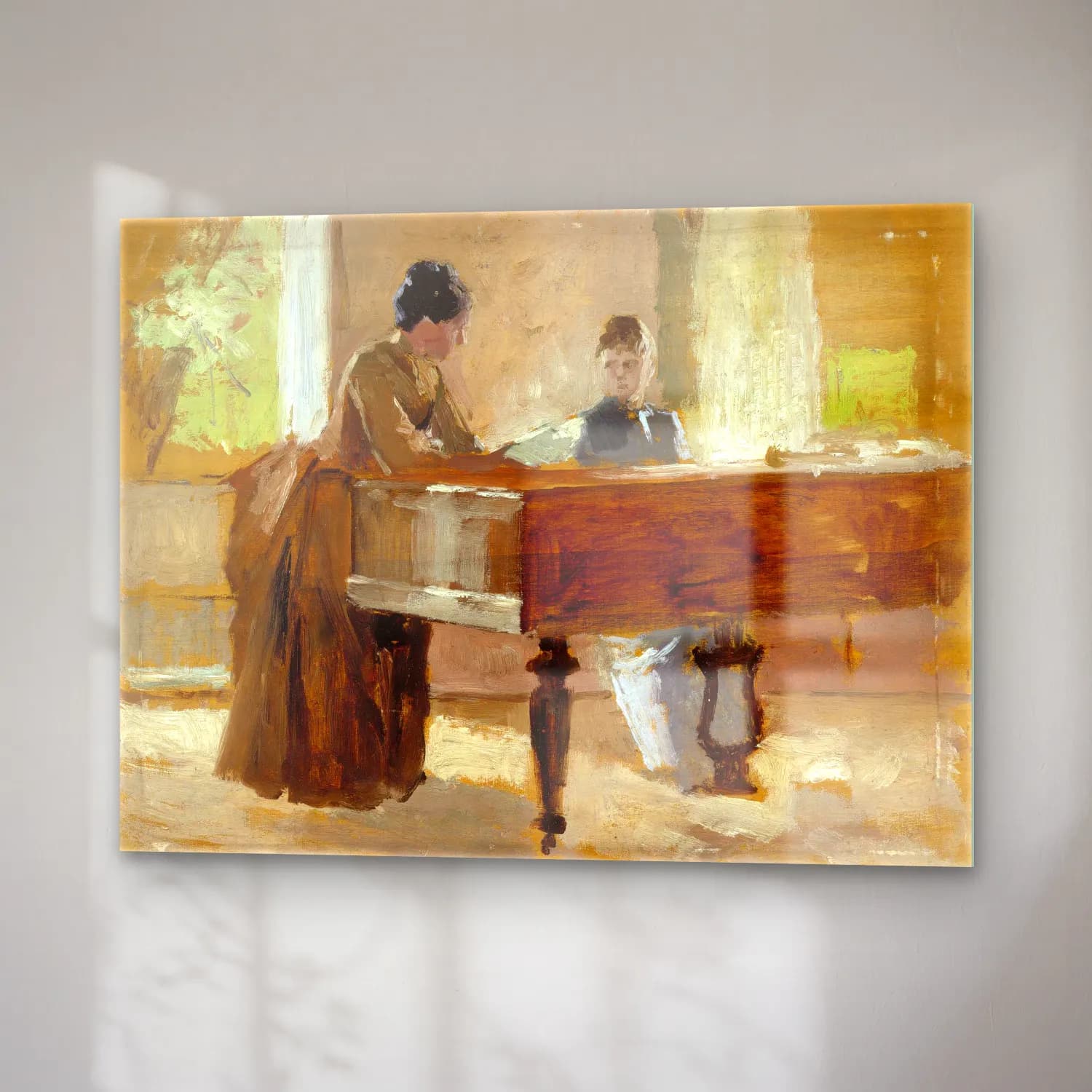 Empresyonist Piyano No. 3 cam tablo — sağ açıdan görünüm