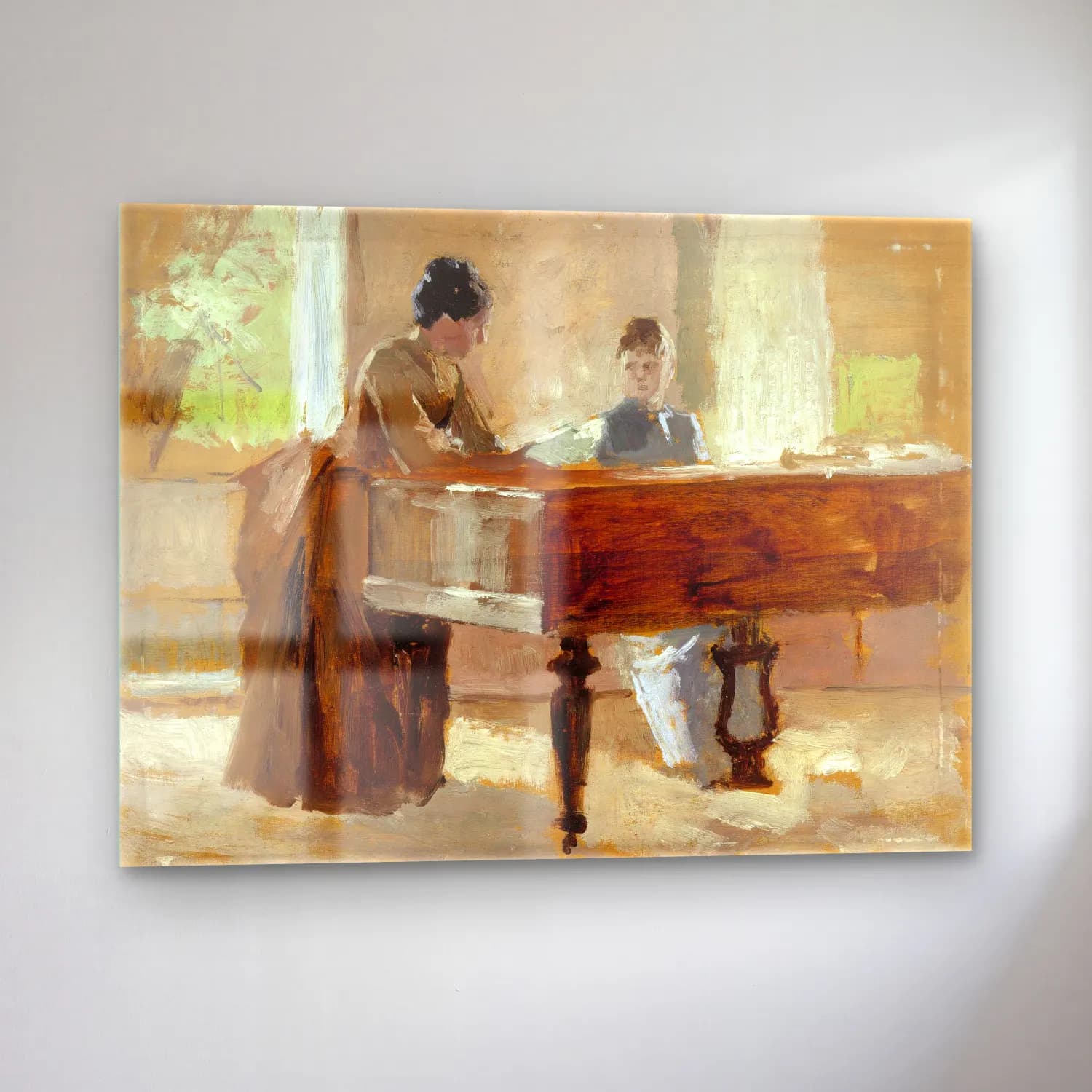 Empresyonist Piyano No. 3 cam tablo — sol açıdan görünüm