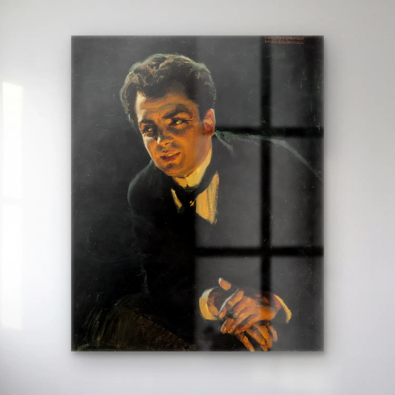 Yağlı Boya Erkek Portresi No. 4 cam tablo — Yağlı Boya Erkek Portresi No. 4 — yağlı boya erkek portresi