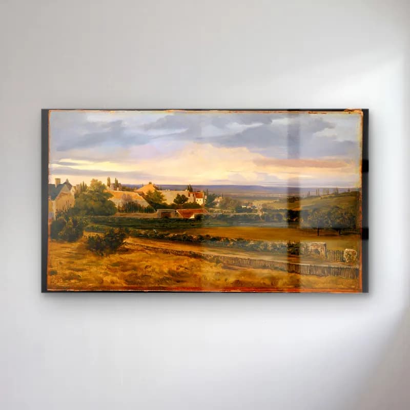 Yağlı Boya Kır Evi No. 29 cam tablo — Yağlı Boya Kır Evi No. 29 — yağlı boya kır evi