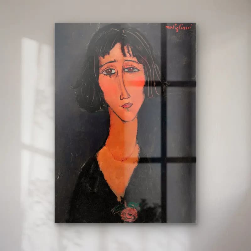 Empresyonist Kadın Portresi No. 29 cam tablo — Empresyonist Kadın Portresi No. 29 — empresyonist kadın portresi