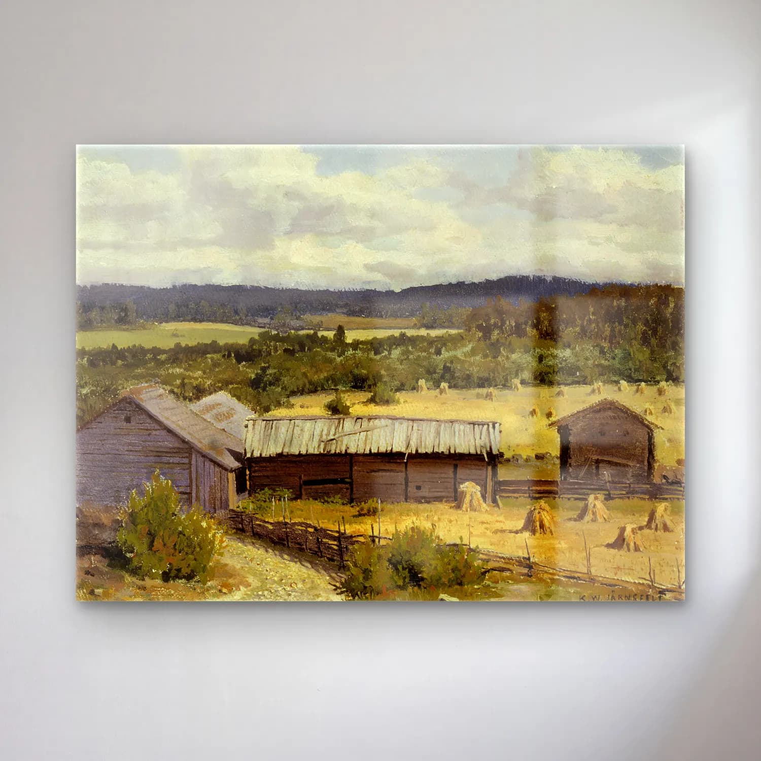 Yağlı Boya Kır Evi No. 34 cam tablo — Yağlı Boya Kır Evi No. 34 — yağlı boya kır evi