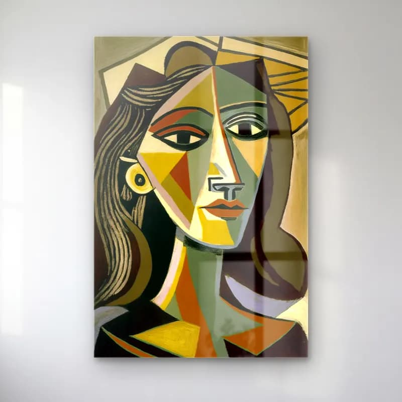 Pop Art Kadın Portresi No. 3 cam tablo — Pop Art Kadın Portresi No. 3 — pop art kadın portresi