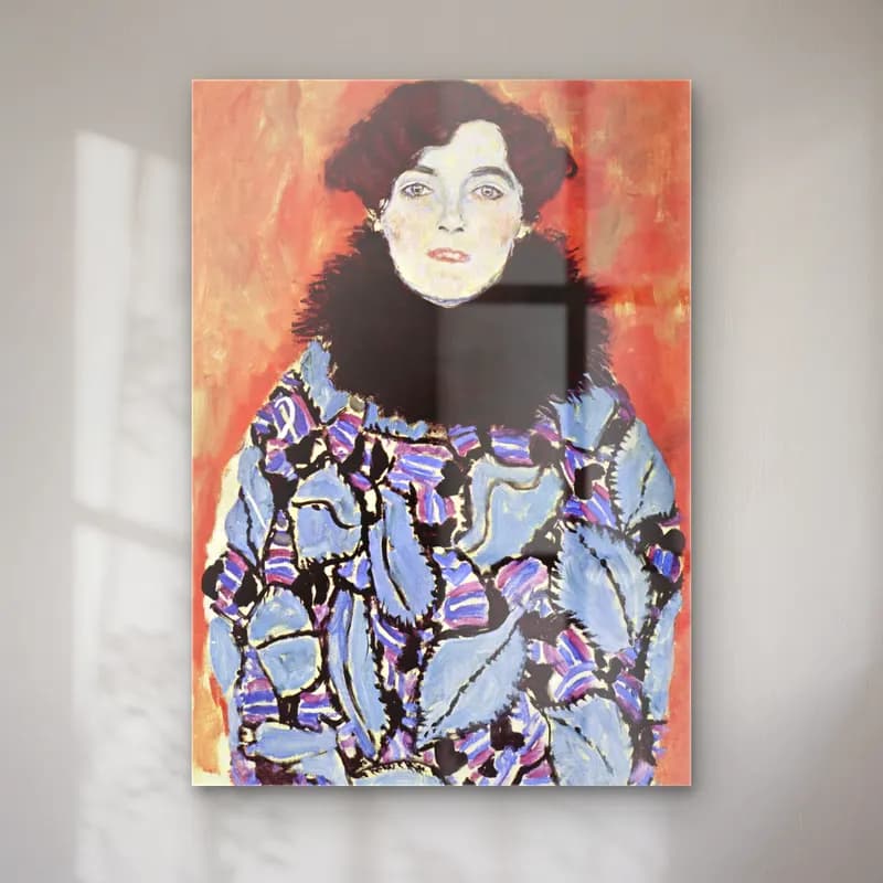 Boho Elbiseli Kadın No. 3 cam tablo — Boho Elbiseli Kadın No. 3 — boho elbiseli kadın