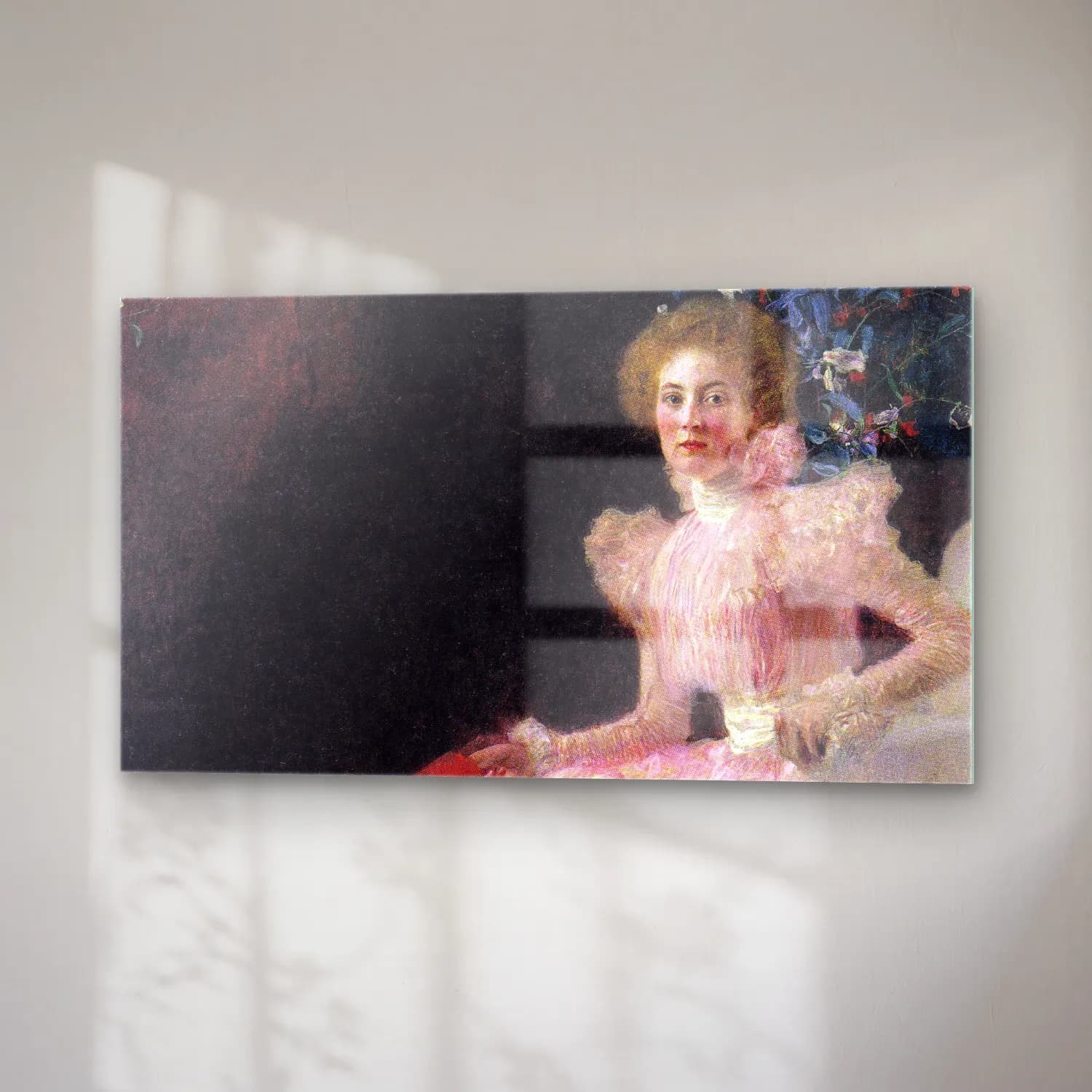 Gustav Klimt – Bildnis Sonja Knips cam tablo — sağ açıdan görünüm