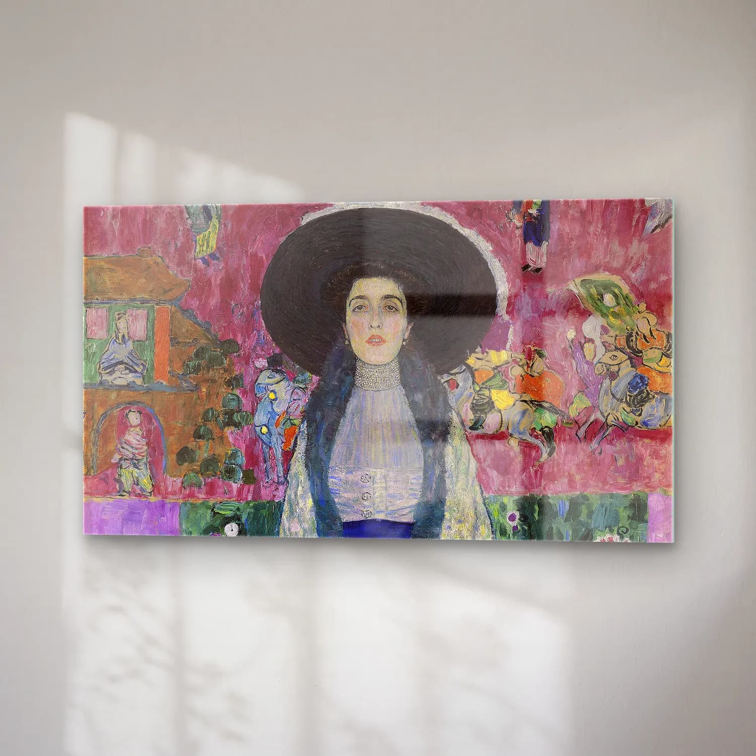 Gustav Klimt – Portrait of Adele Bloch-Bauer cam tablo — sağ açıdan görünüm