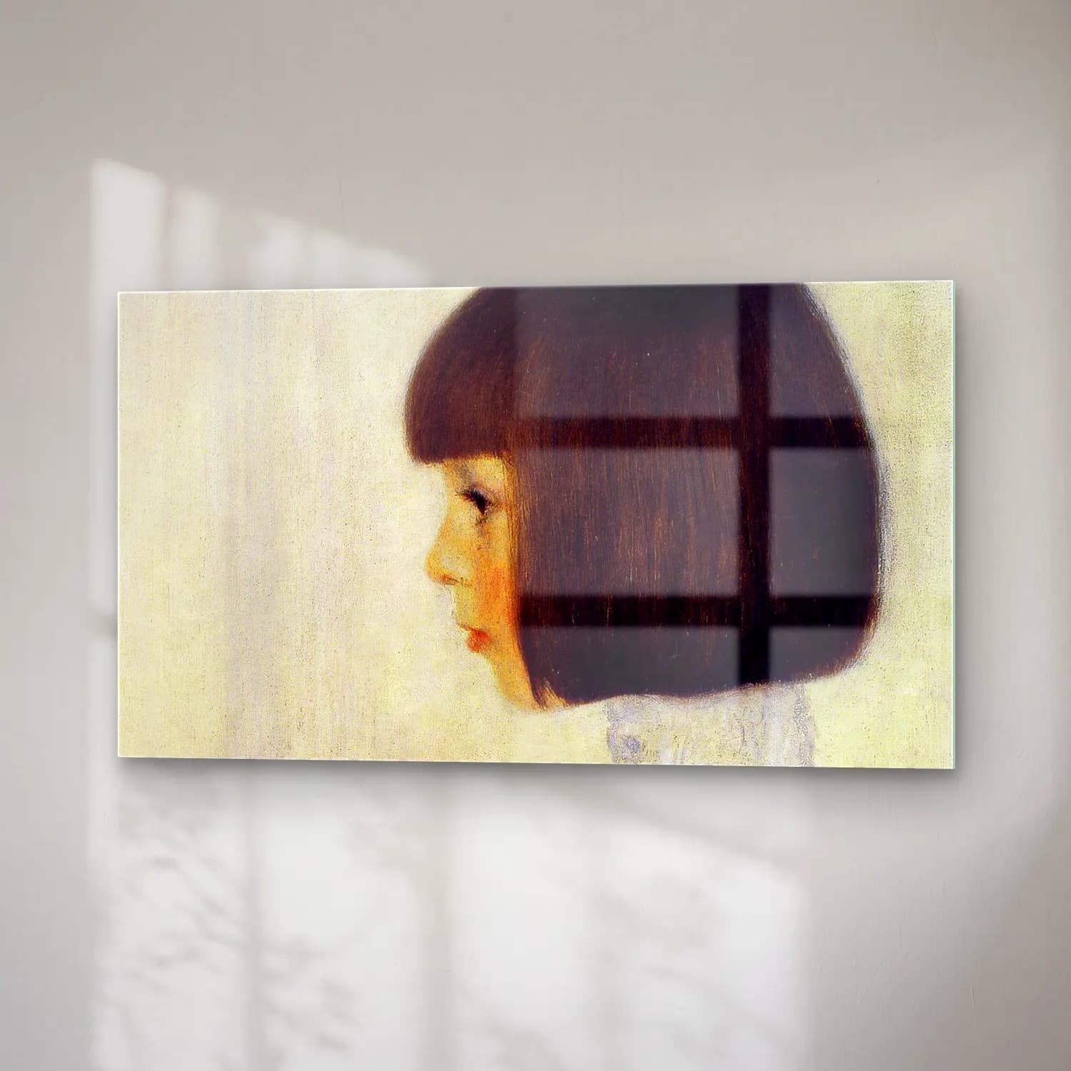 Gustav Klimt – Portrait of Helene Klimt cam tablo — sağ açıdan görünüm