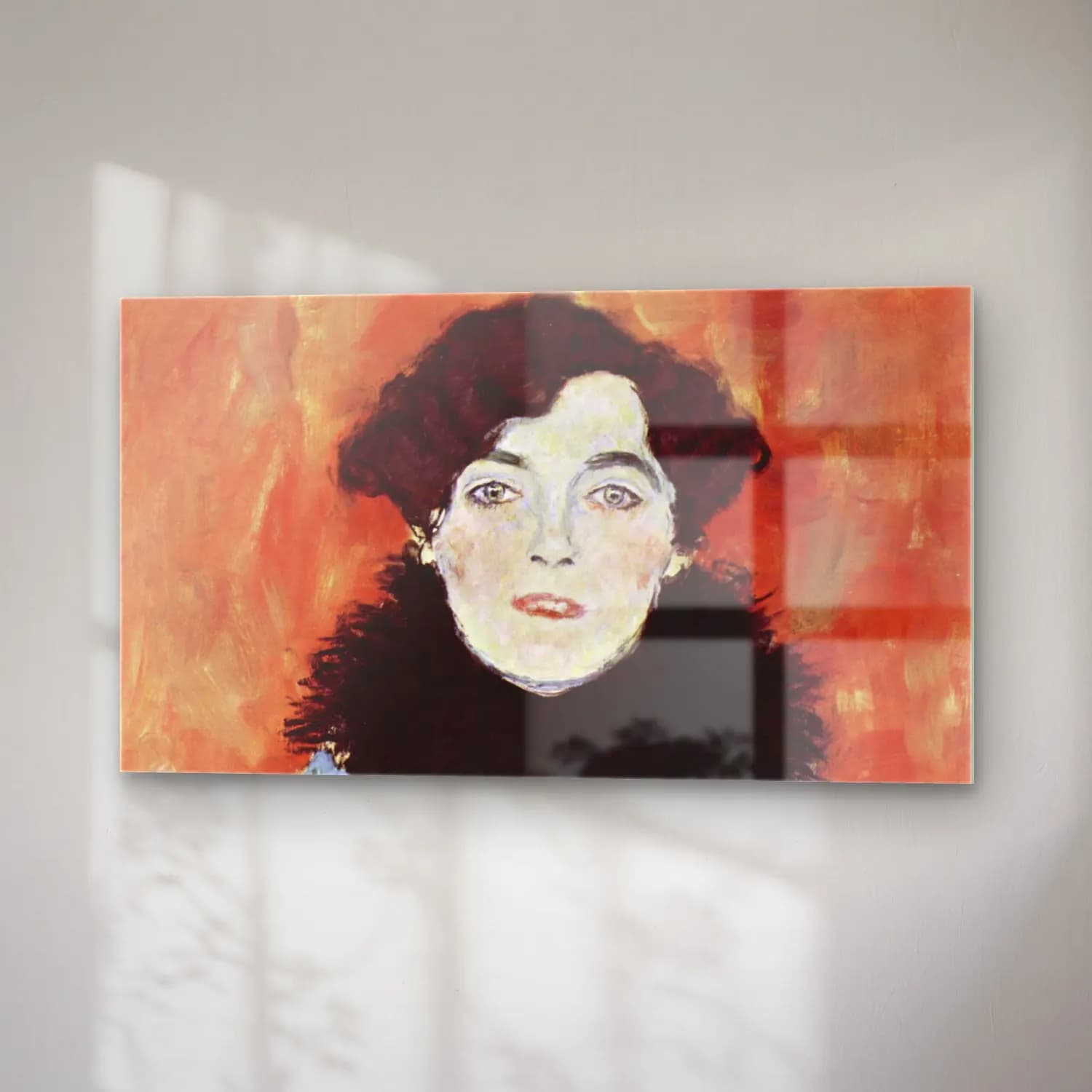 Gustav Klimt – Portrait of Johanna Staude cam tablo — sağ açıdan görünüm
