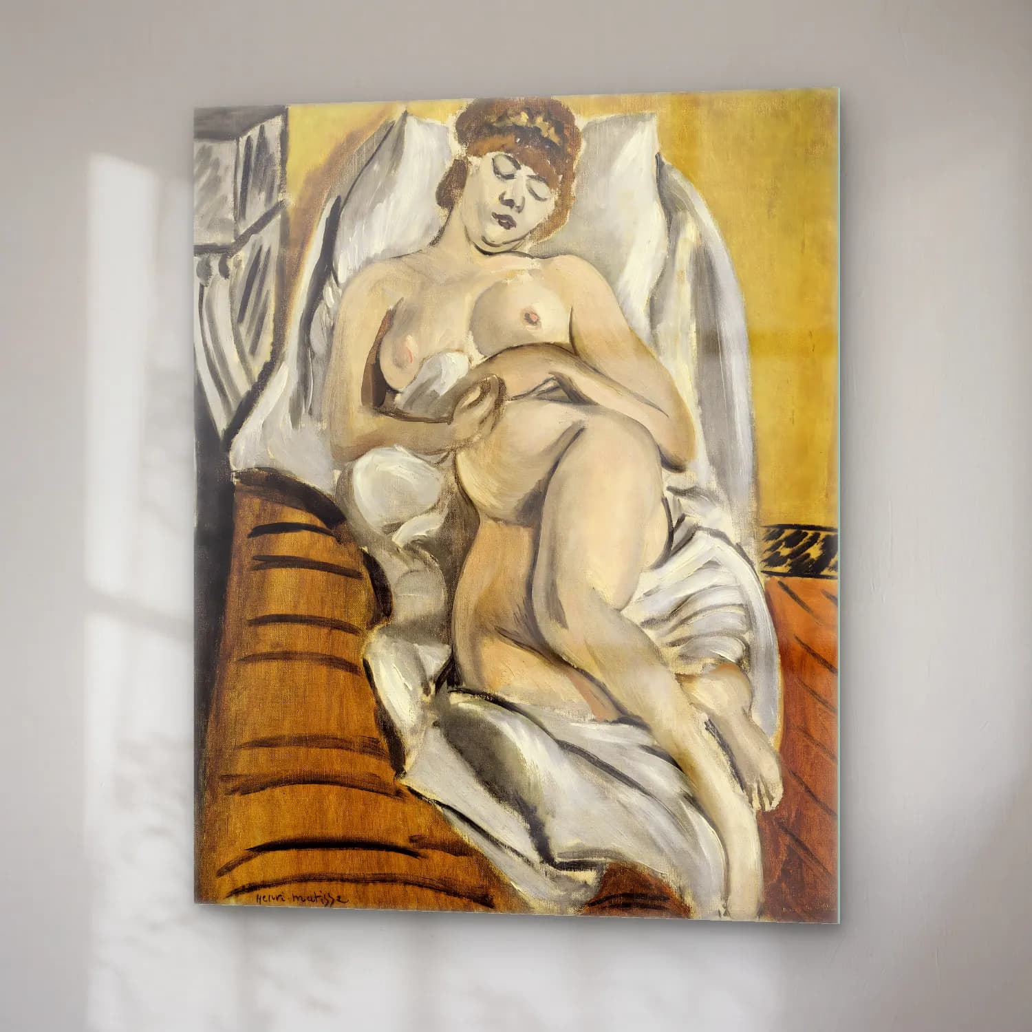 Henri Matisse – Femme nue (circa 1915) cam tablo — sağ açıdan görünüm