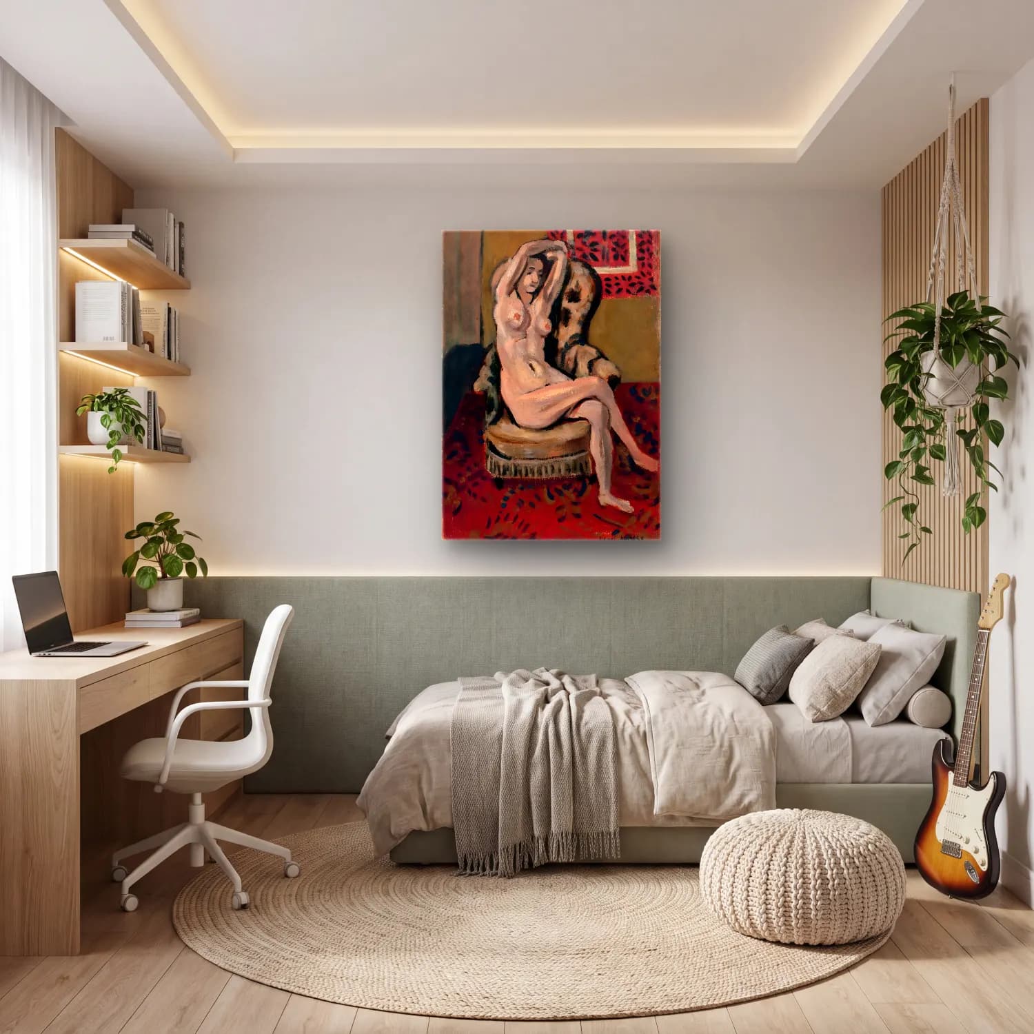 Henri Matisse – Nu assis cam tablo — genç odasında