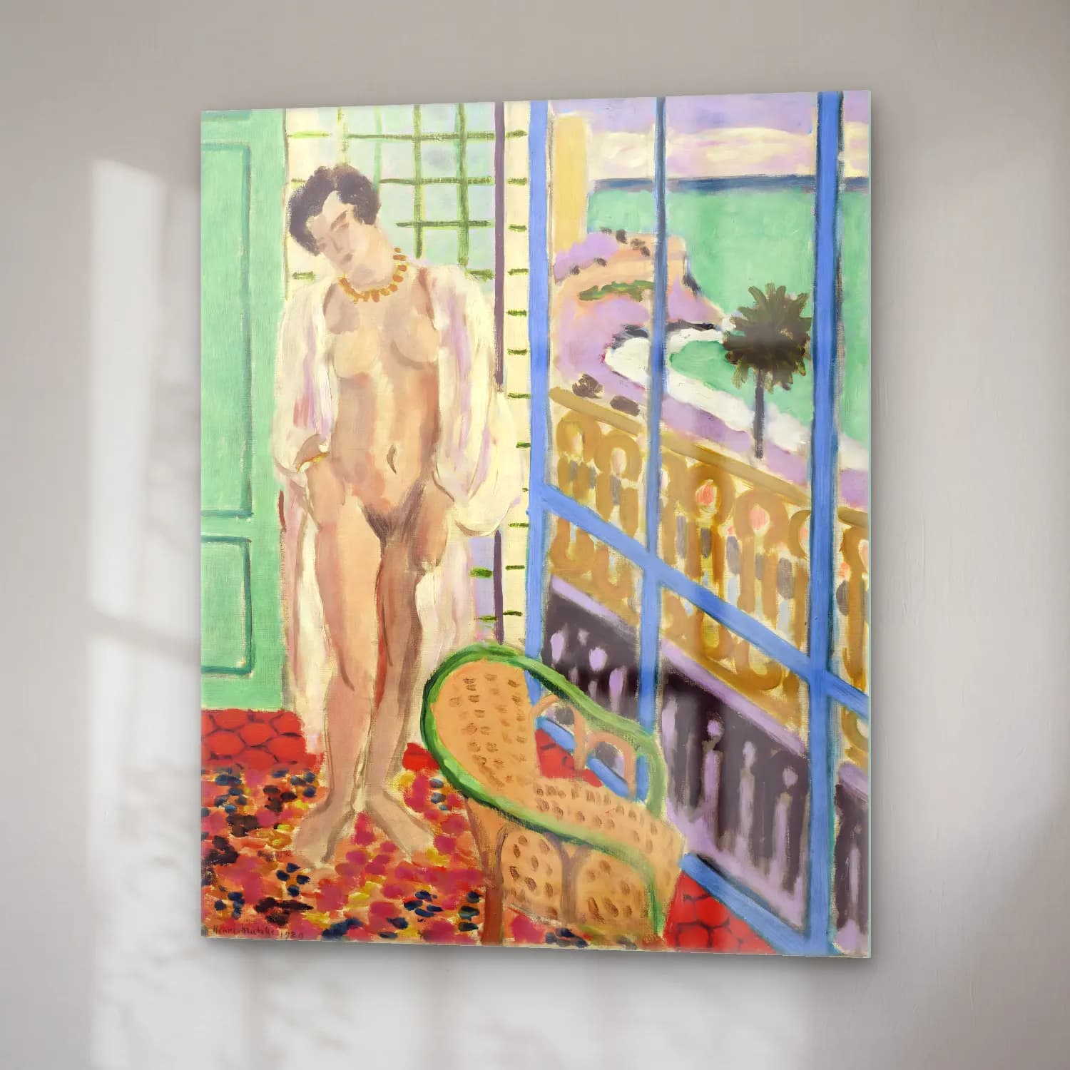 Henri Matisse – Nu à la fenêtre cam tablo — sağ açıdan görünüm
