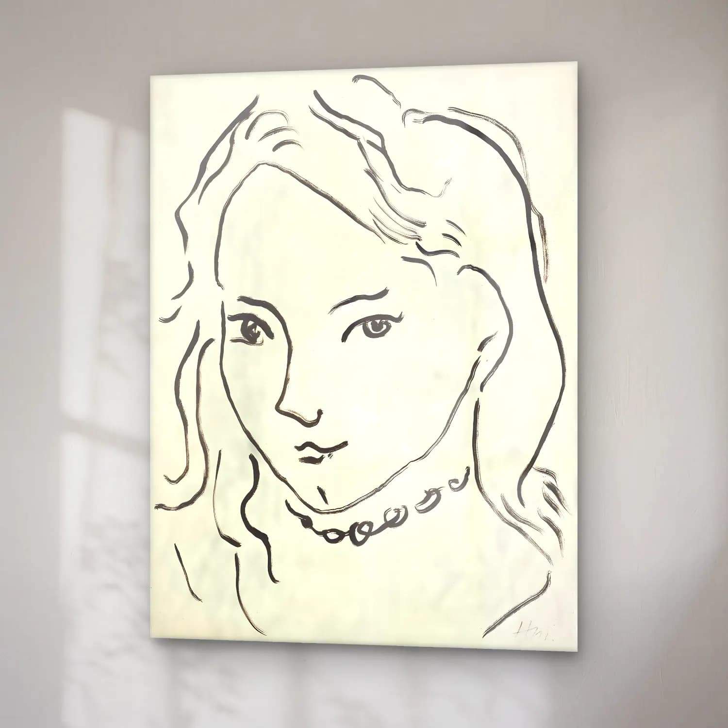 Henri Matisse – Portrait de Marguerite cam tablo — sağ açıdan görünüm