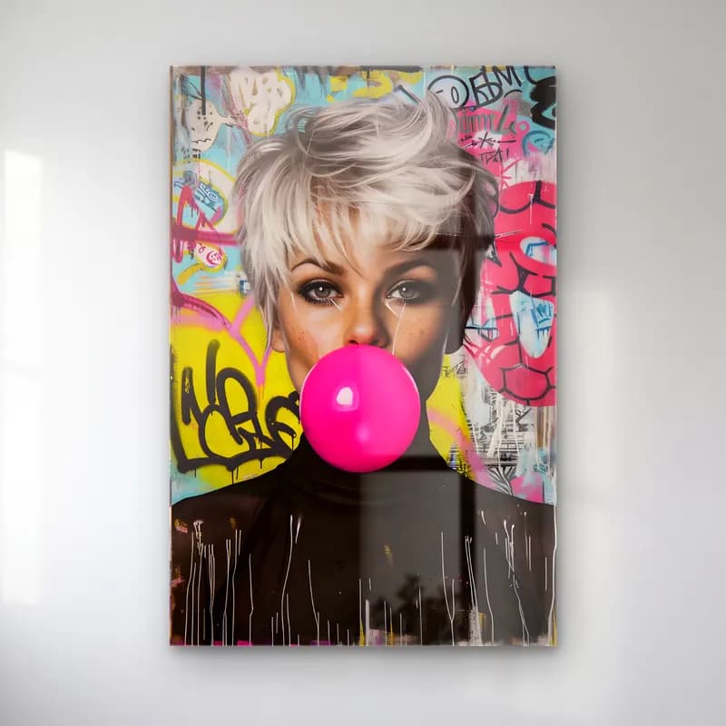 Pop Art Moda İllüstrasyonu No. 7 cam tablo — Pop Art Moda İllüstrasyonu No. 7 — pop art moda i̇llüstrasyonu