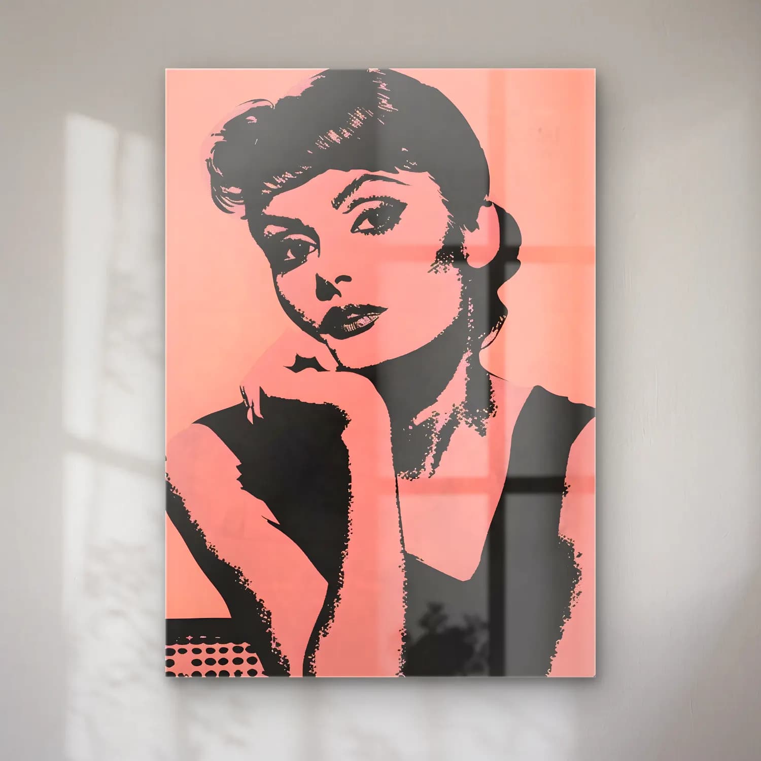 Pop Art Kadın Portresi No. 42 cam tablo — Pop Art Kadın Portresi No. 42 — pop art kadın portresi