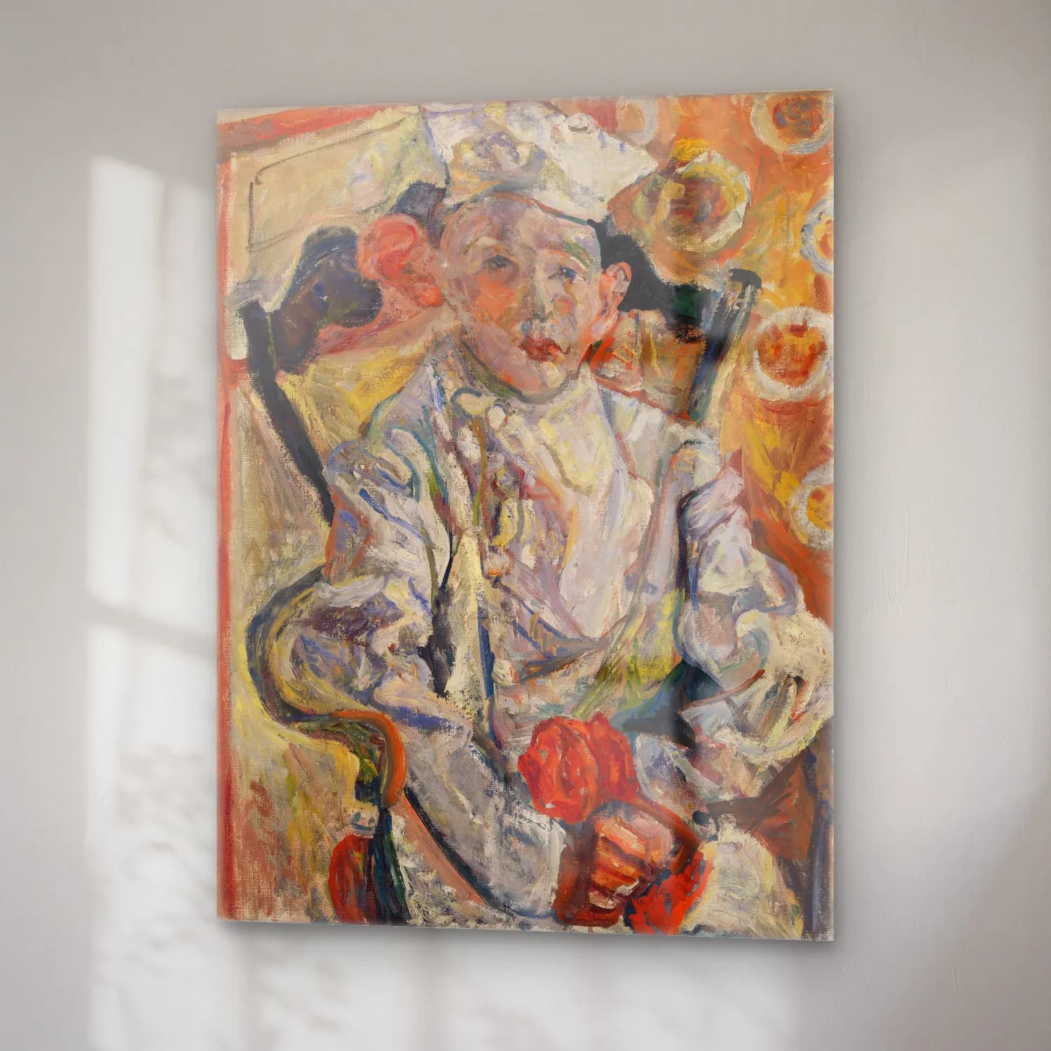 Chaim Soutine – The Pastry Chef (Baker Boy) (Le Pâtissier) cam tablo — sağ açıdan görünüm
