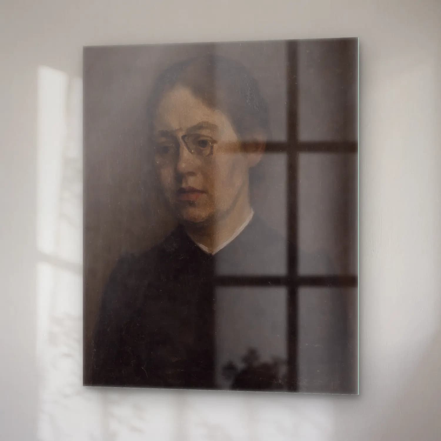 Vilhelm Hammershøi – Unknown cam tablo — sağ açıdan görünüm