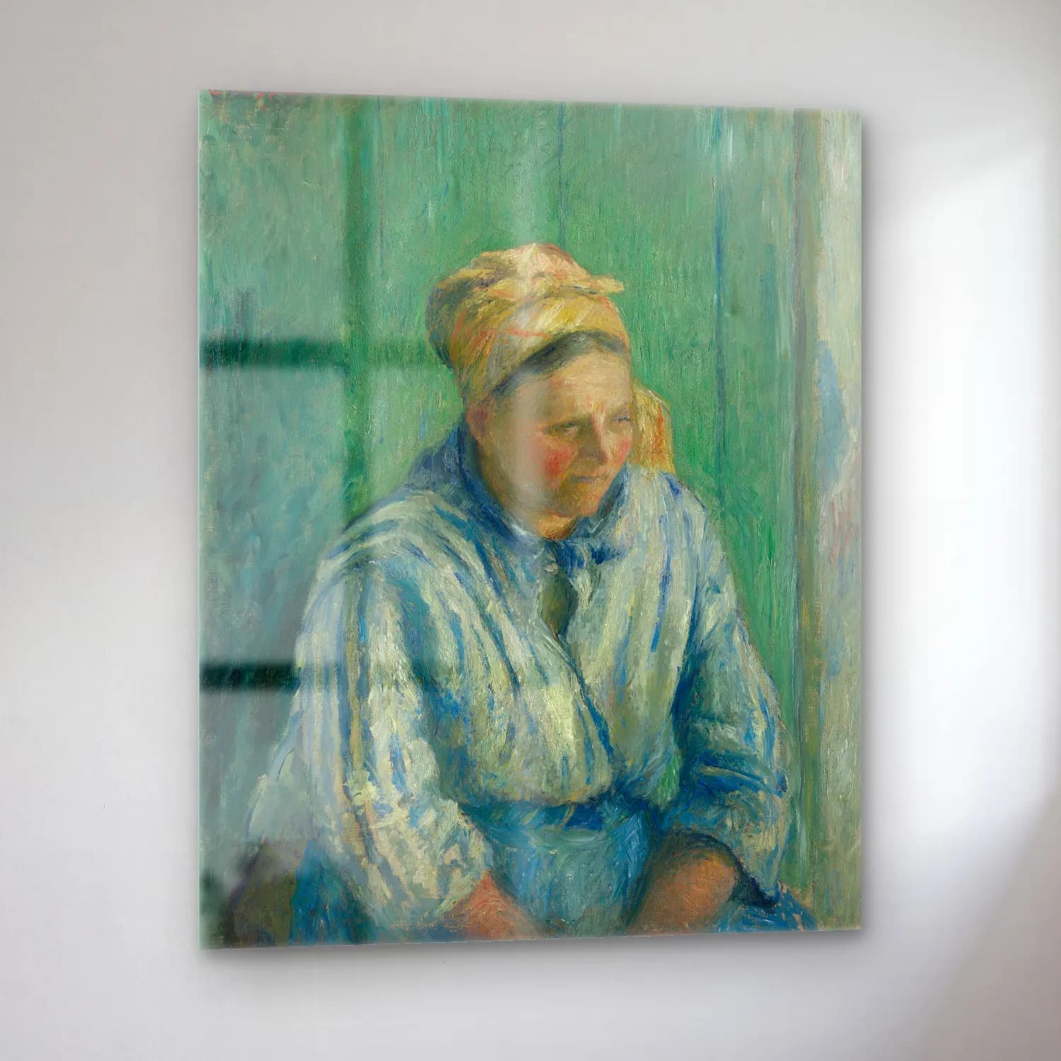 Camille Pissarro – Washerwoman, Study cam tablo — sol açıdan görünüm