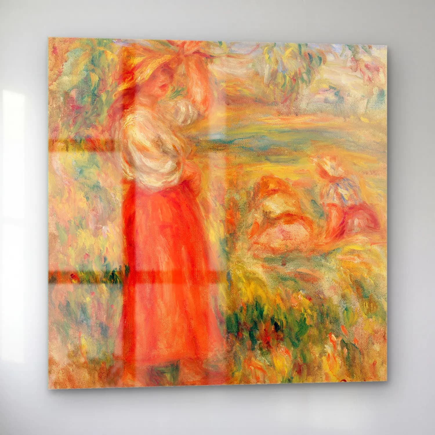 Pierre Auguste Renoir – Women in the Fields (Femmes aux champs) cam tablo — sol açıdan görünüm