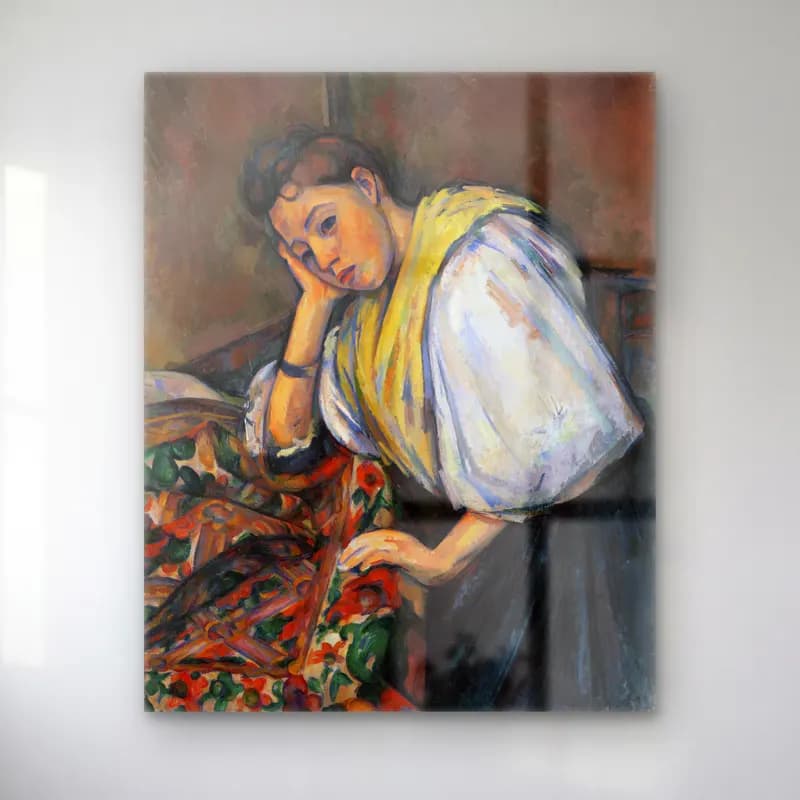 Empresyonist Elbiseli Kadın No. 53 cam tablo — Empresyonist Elbiseli Kadın No. 53 — empresyonist elbiseli kadın