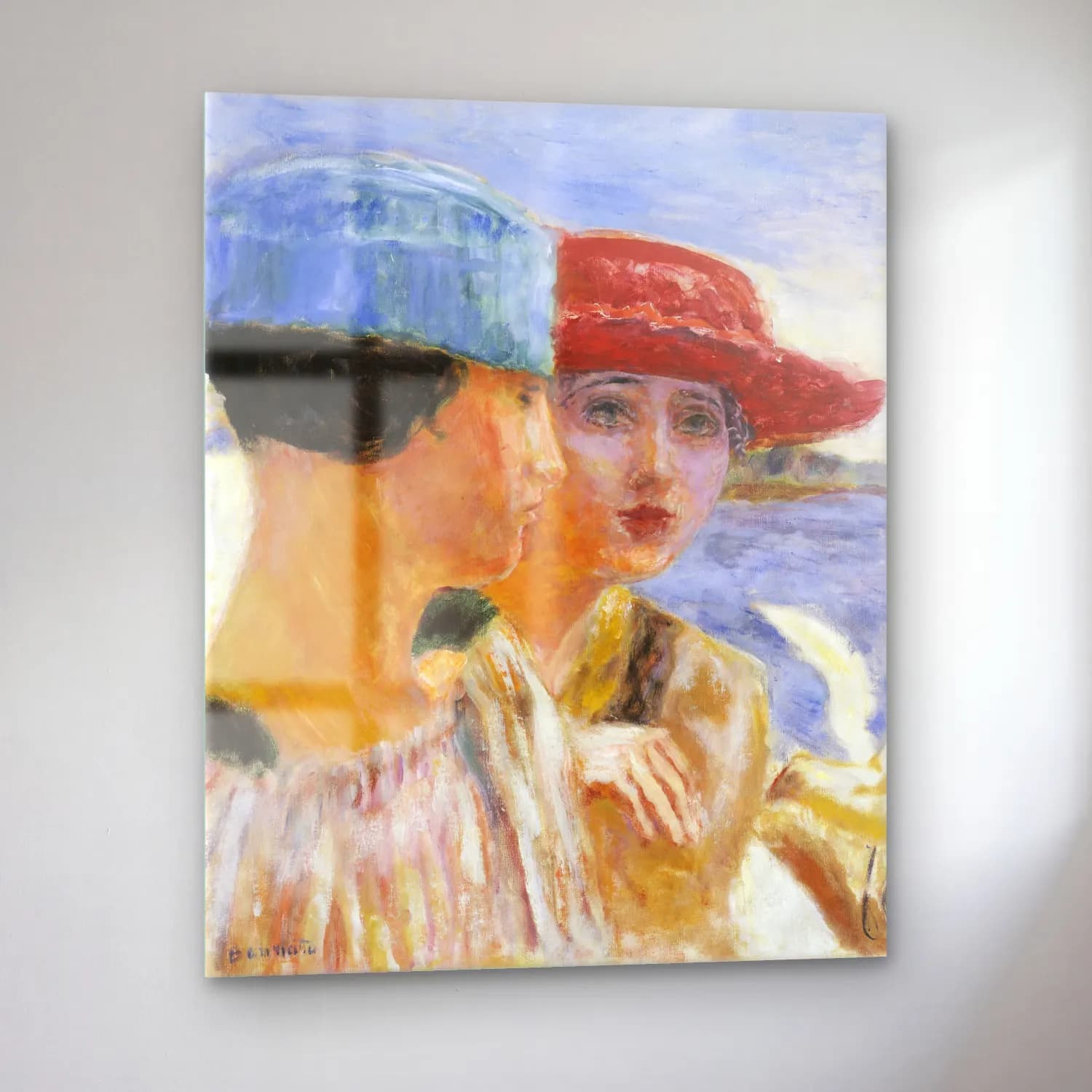 Pierre Bonnard – Young girls with seagull cam tablo — sol açıdan görünüm