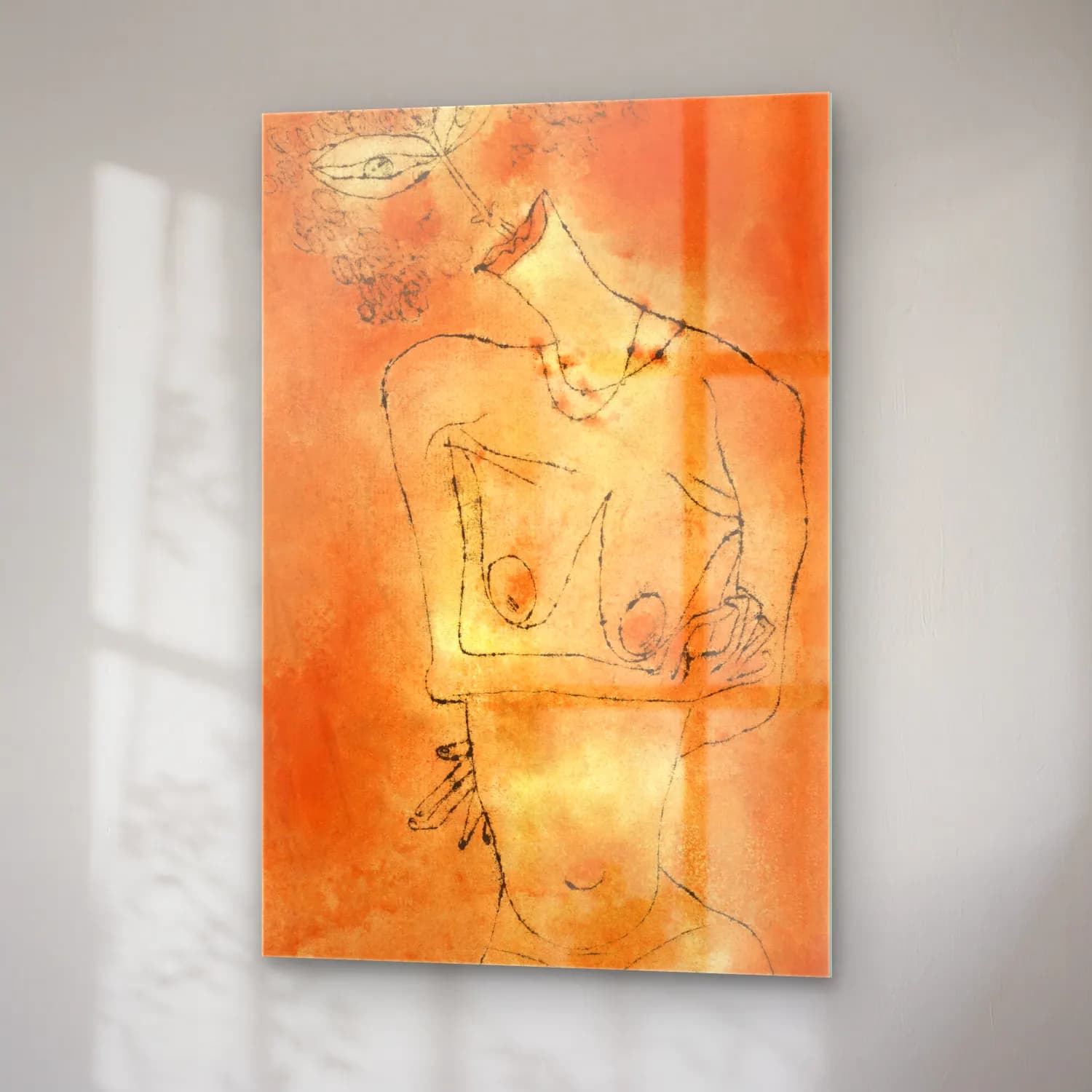 Paul Klee – Lady Inclining Her Head cam tablo — sağ açıdan görünüm