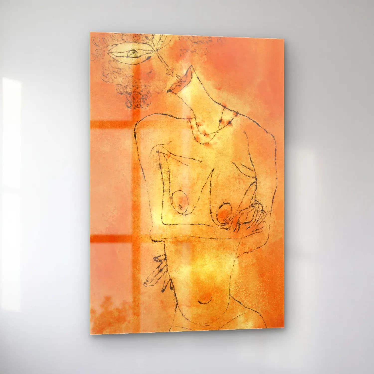 Paul Klee – Lady Inclining Her Head cam tablo — sol açıdan görünüm