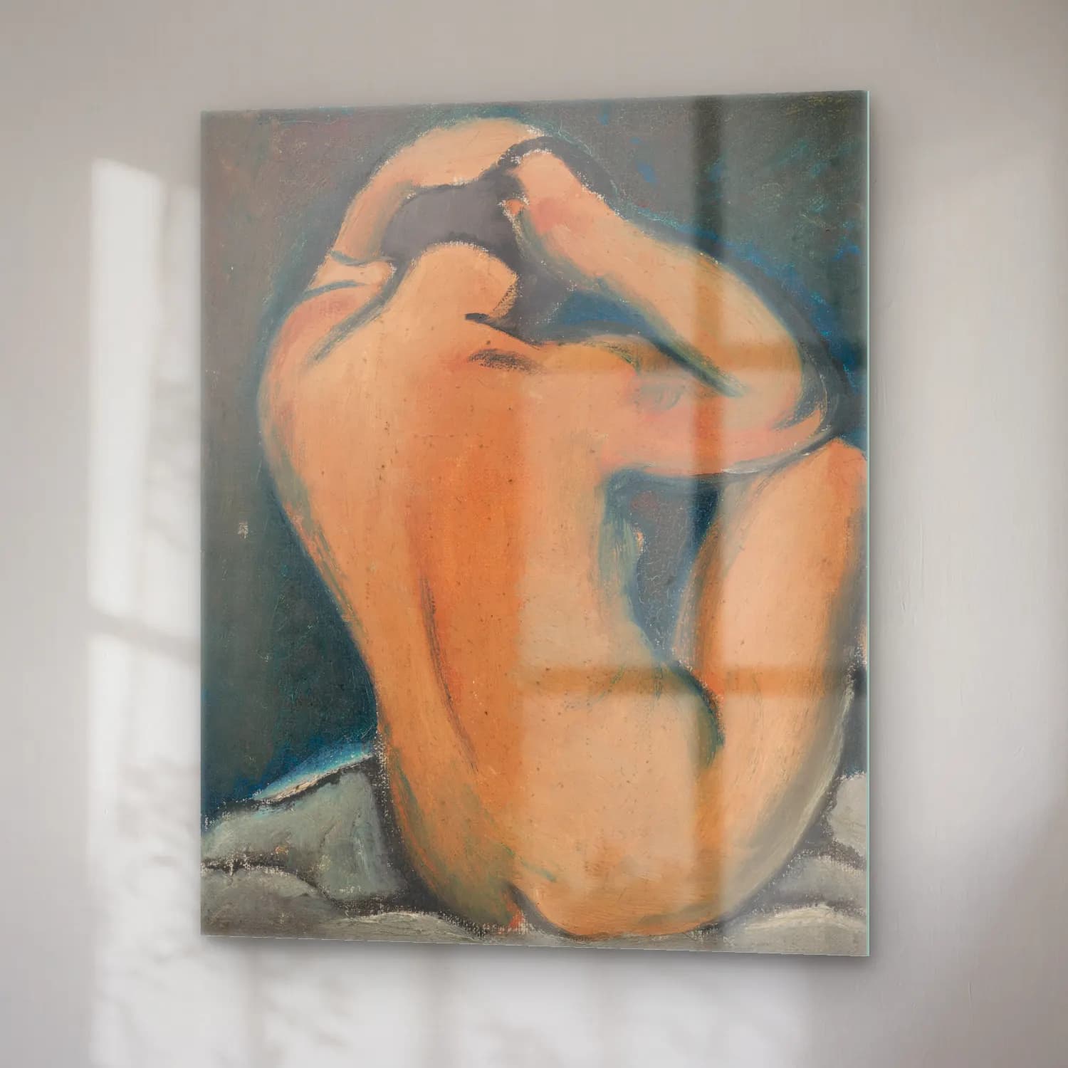 Mikuláš Galanda – Study of a nude cam tablo — sağ açıdan görünüm