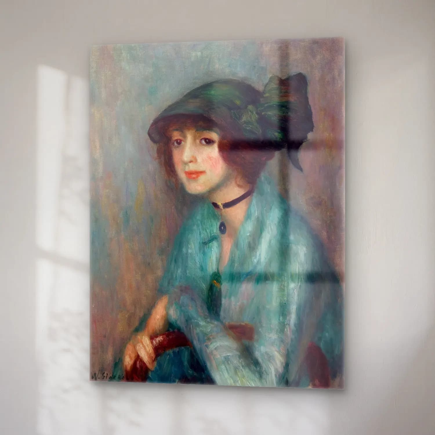 William James Glackens – The Brunette cam tablo — sağ açıdan görünüm