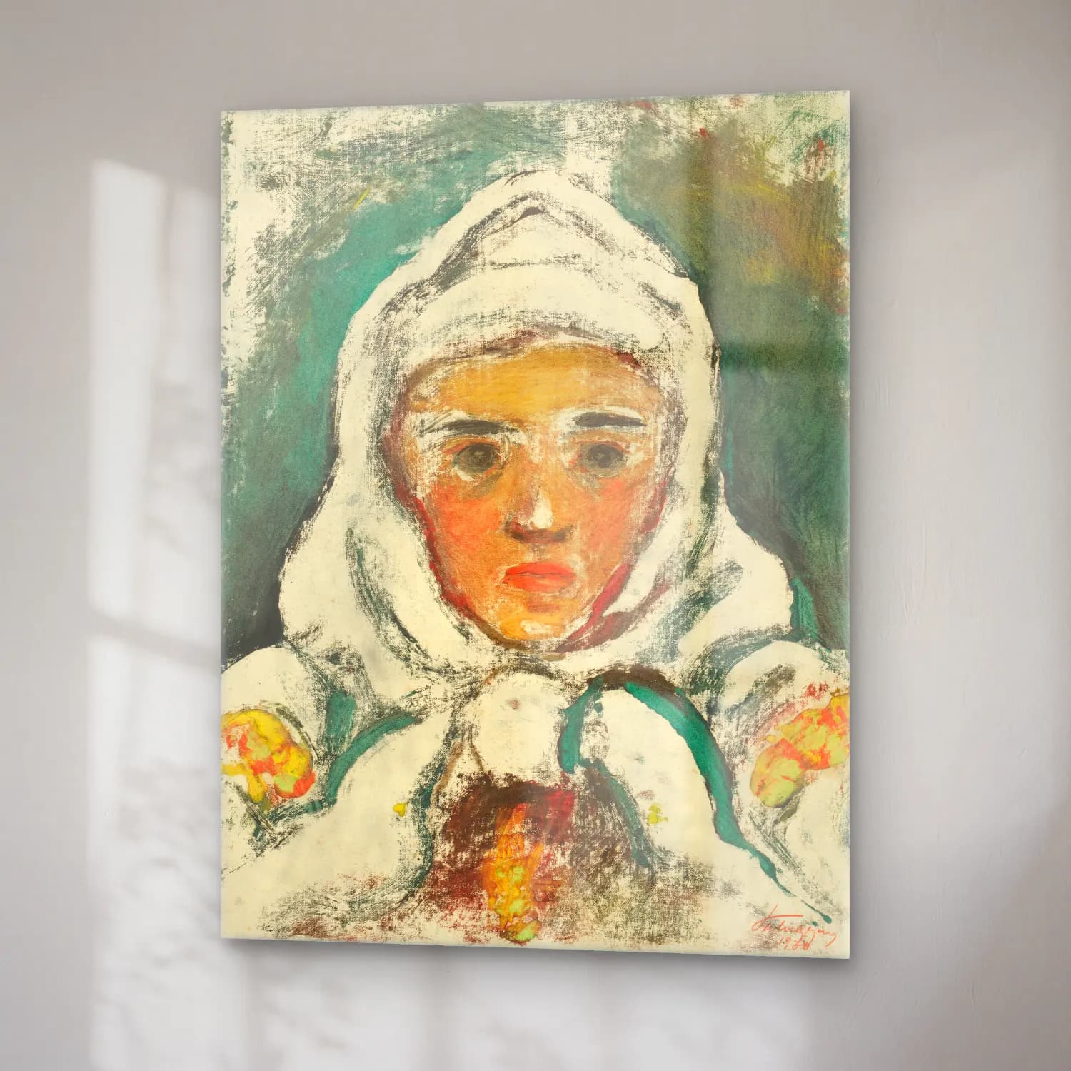 Zolo Palugyay – The head of a villager cam tablo — sağ açıdan görünüm