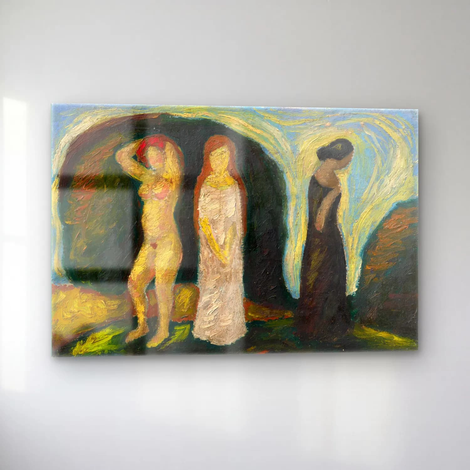 Mikuláš Galanda – The three stages of a woman s life cam tablo — sol açıdan görünüm