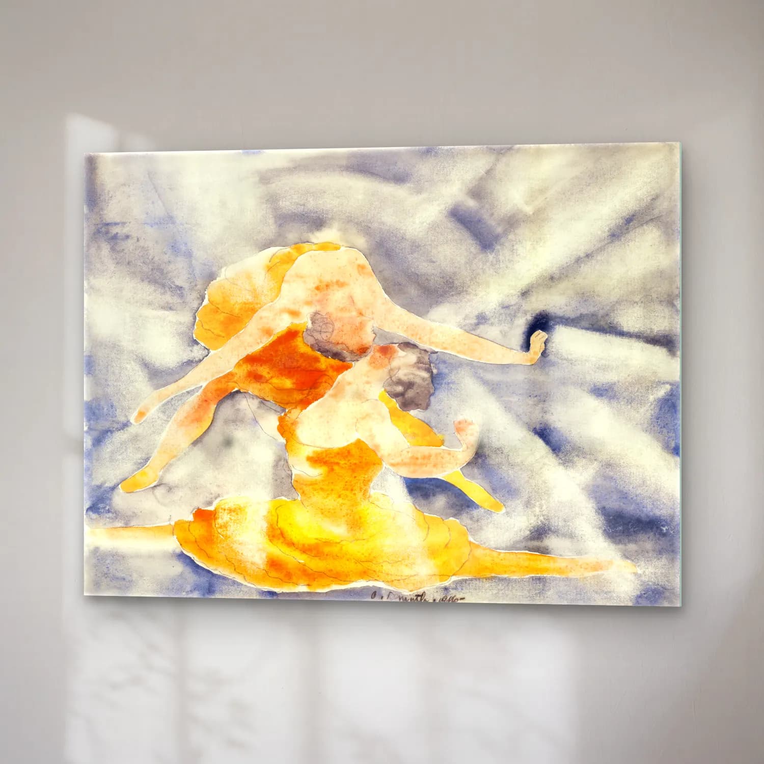 Charles Demuth – Two Women Acrobats cam tablo — sağ açıdan görünüm