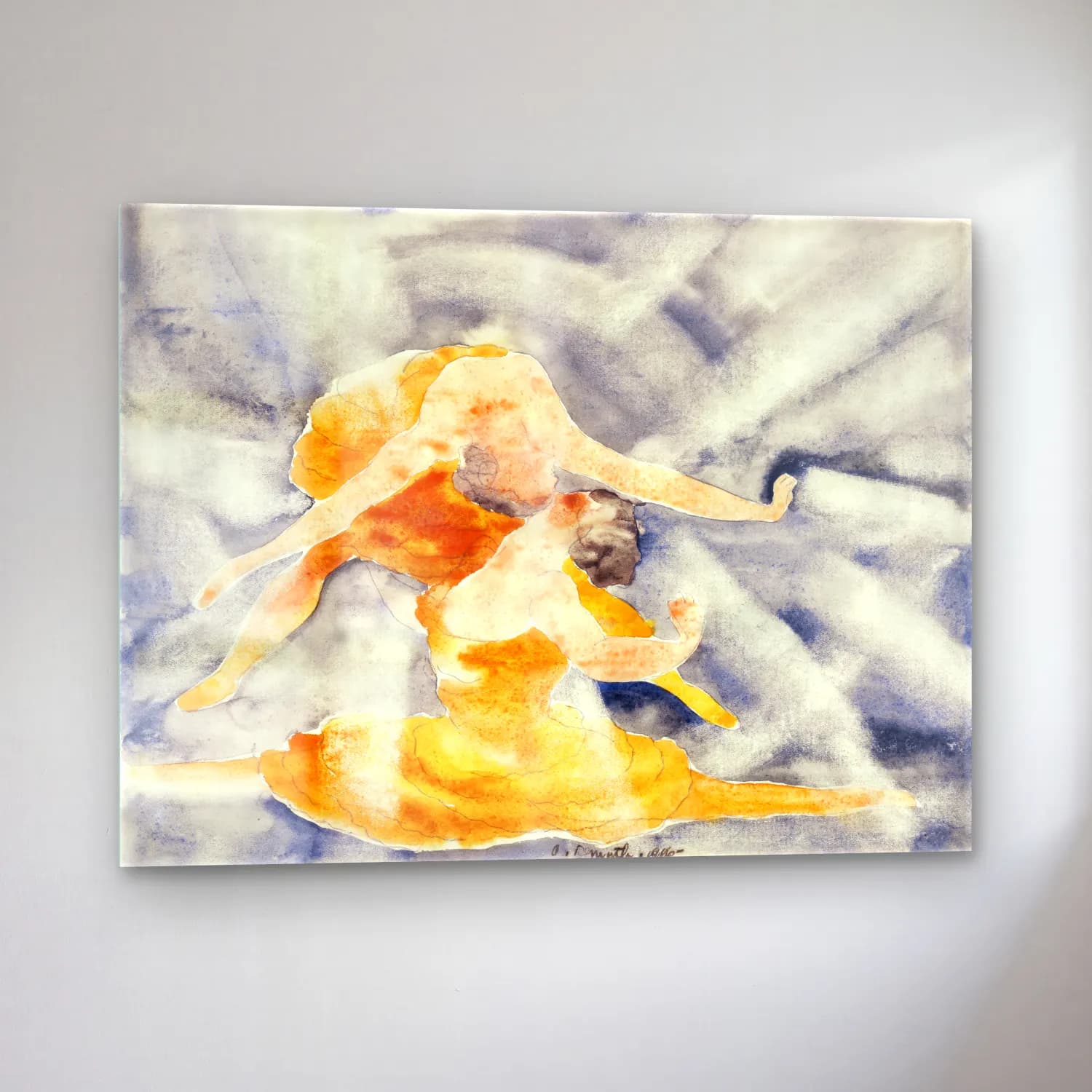 Charles Demuth – Two Women Acrobats cam tablo — sol açıdan görünüm
