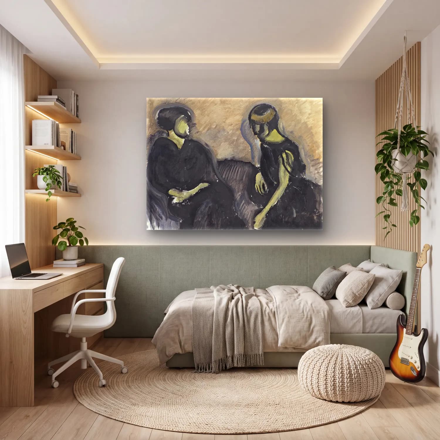 Harald Giersing – Two ladies cam tablo — genç odasında