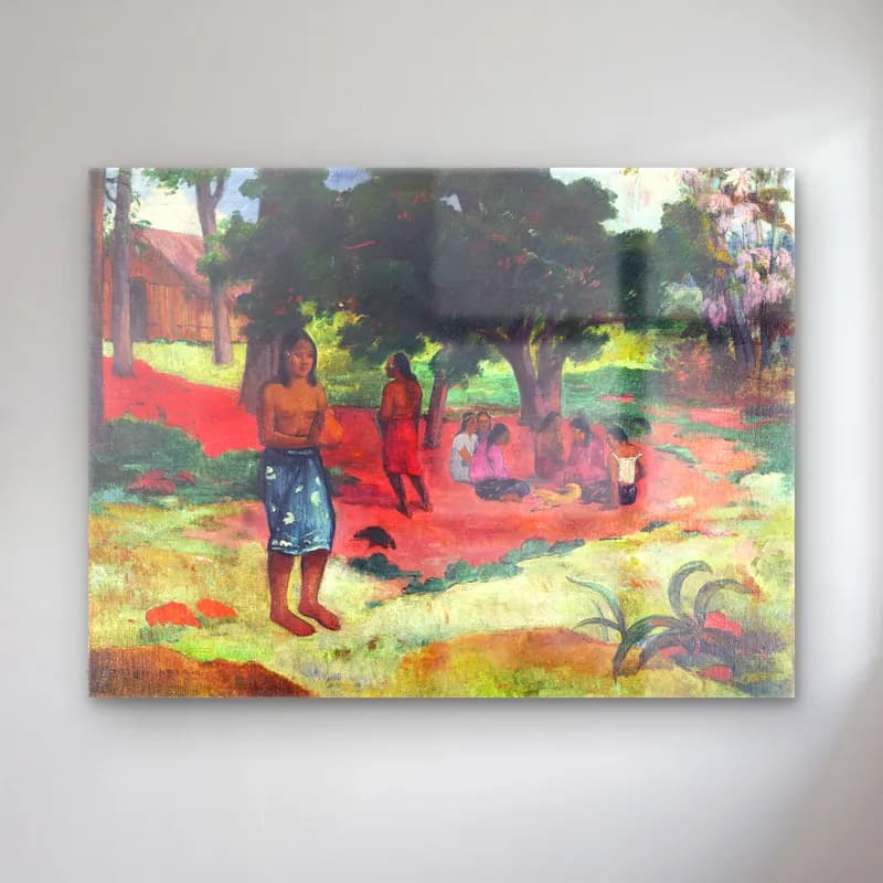 Paul Gauguin – Whispered Words (Parau) cam tablo — Paul Gauguin – Whispered Words (Parau) — empresyonist dansçılar