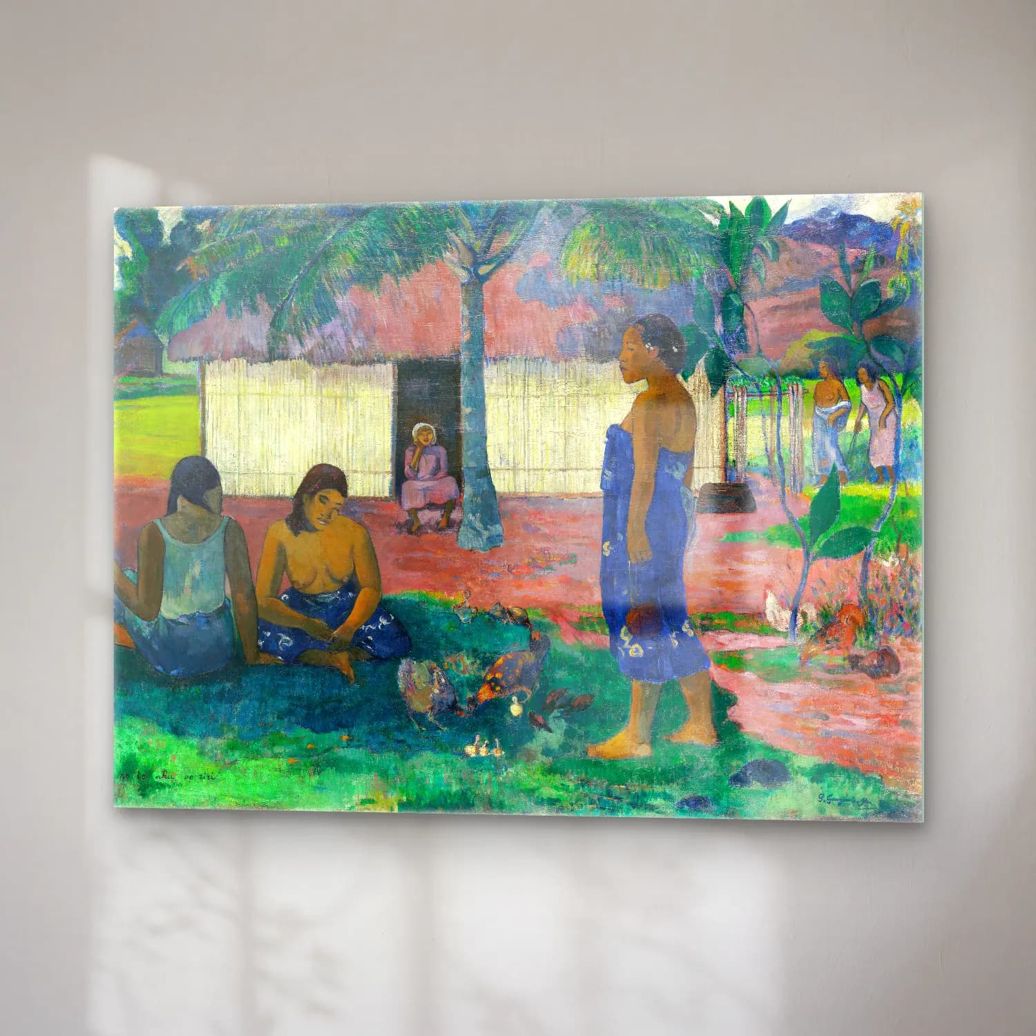 Paul Gauguin – Why Are You Angry (No te aha oe riri) cam tablo — sağ açıdan görünüm