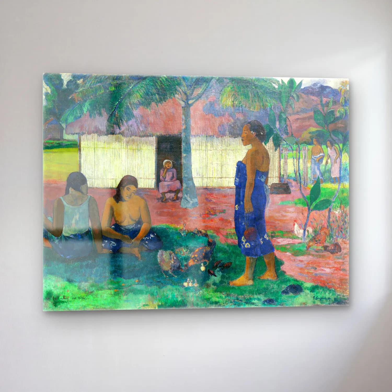 Paul Gauguin – Why Are You Angry (No te aha oe riri) cam tablo — sol açıdan görünüm