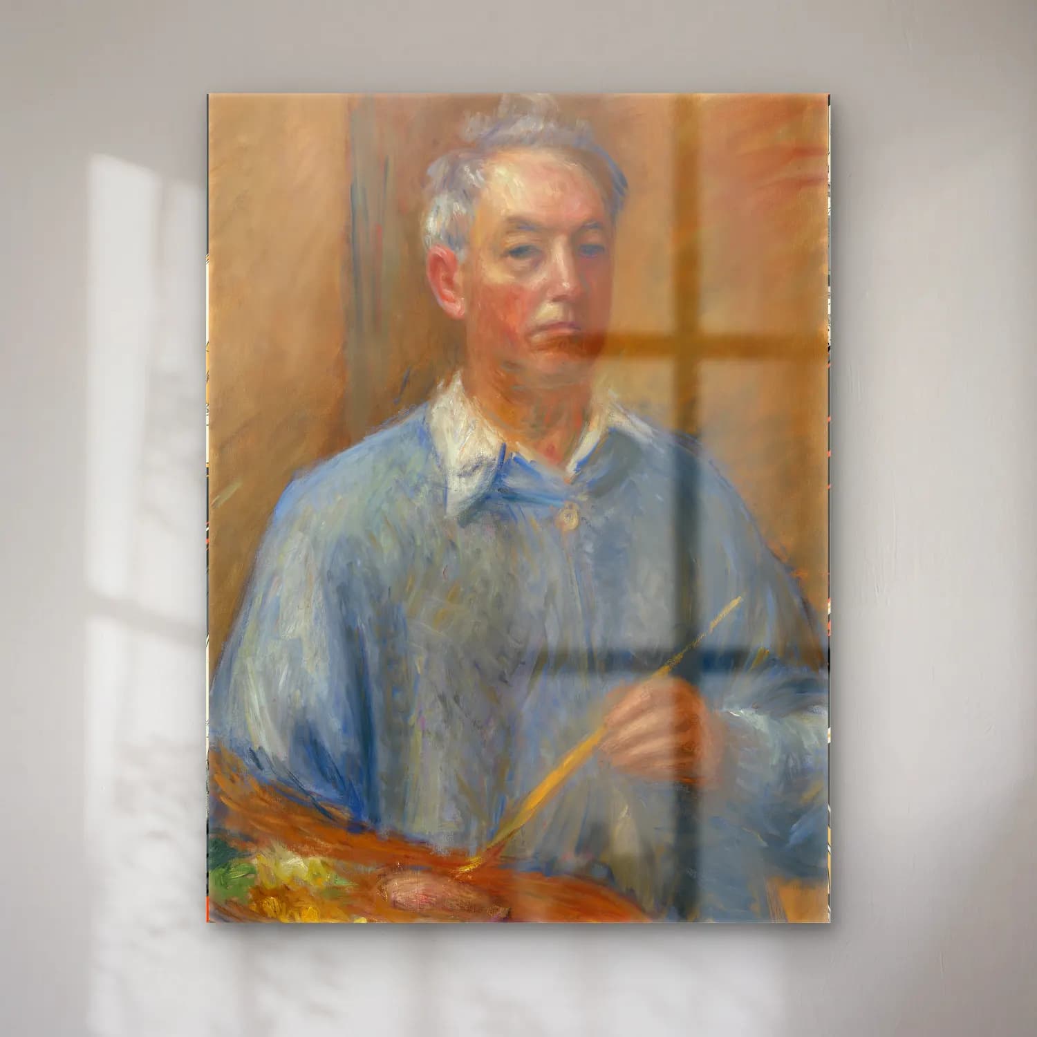William James Glackens – William Glackens Self-Portrait cam tablo — William James Glackens – William Glackens Self-Portrait — empresyonist erkek portresi