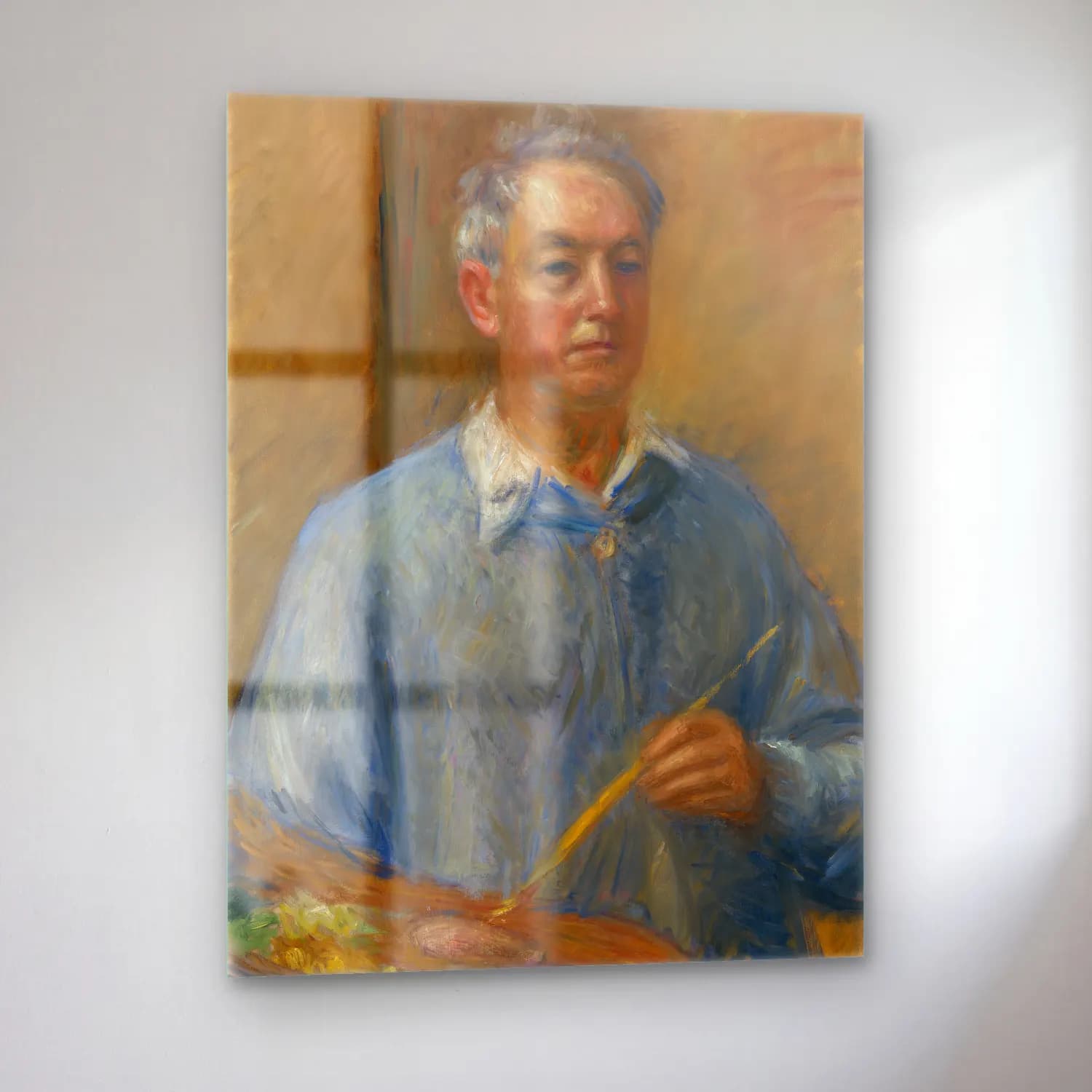 William James Glackens – William Glackens Self-Portrait cam tablo — sol açıdan görünüm