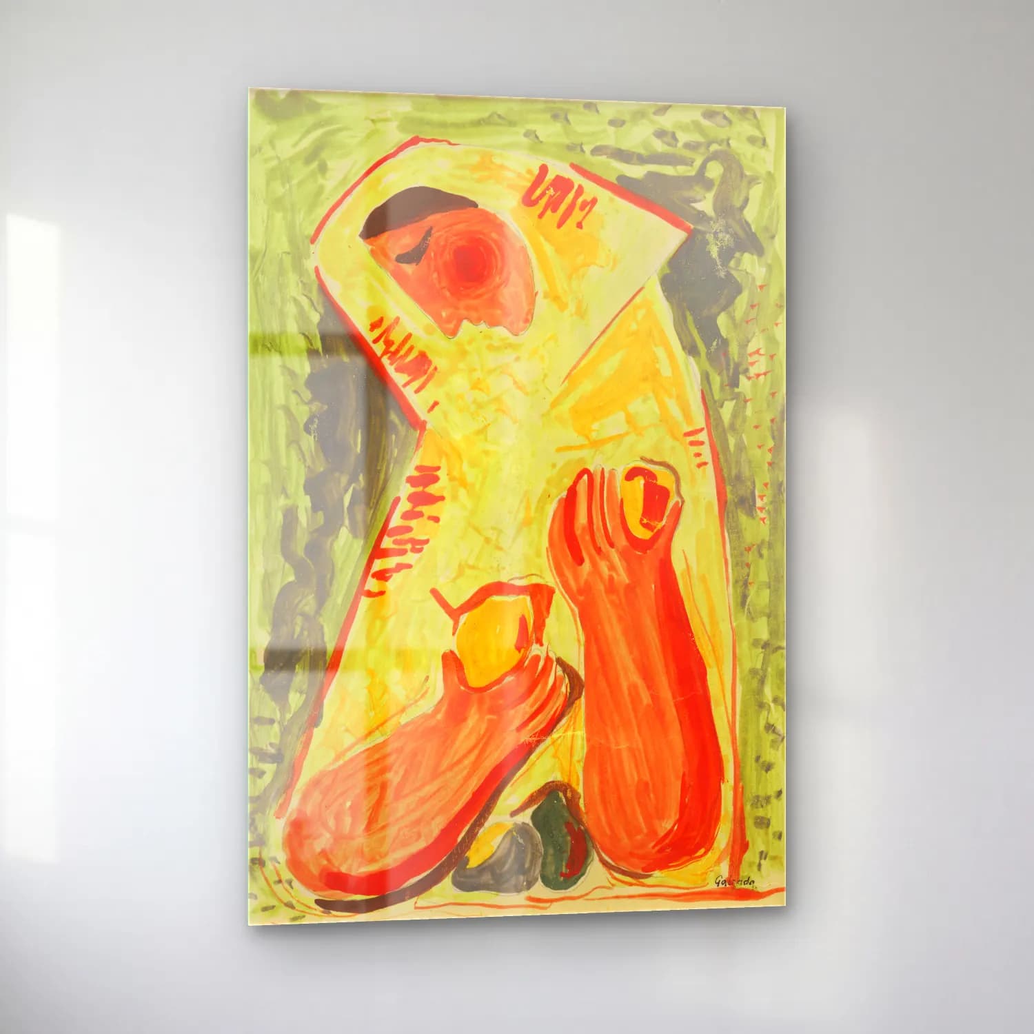 Mikuláš Galanda – Woman with fruit cam tablo — sol açıdan görünüm