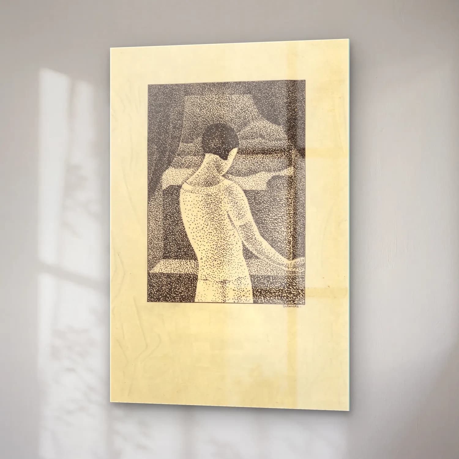 Mikuláš Galanda – Woman at the window cam tablo — sağ açıdan görünüm