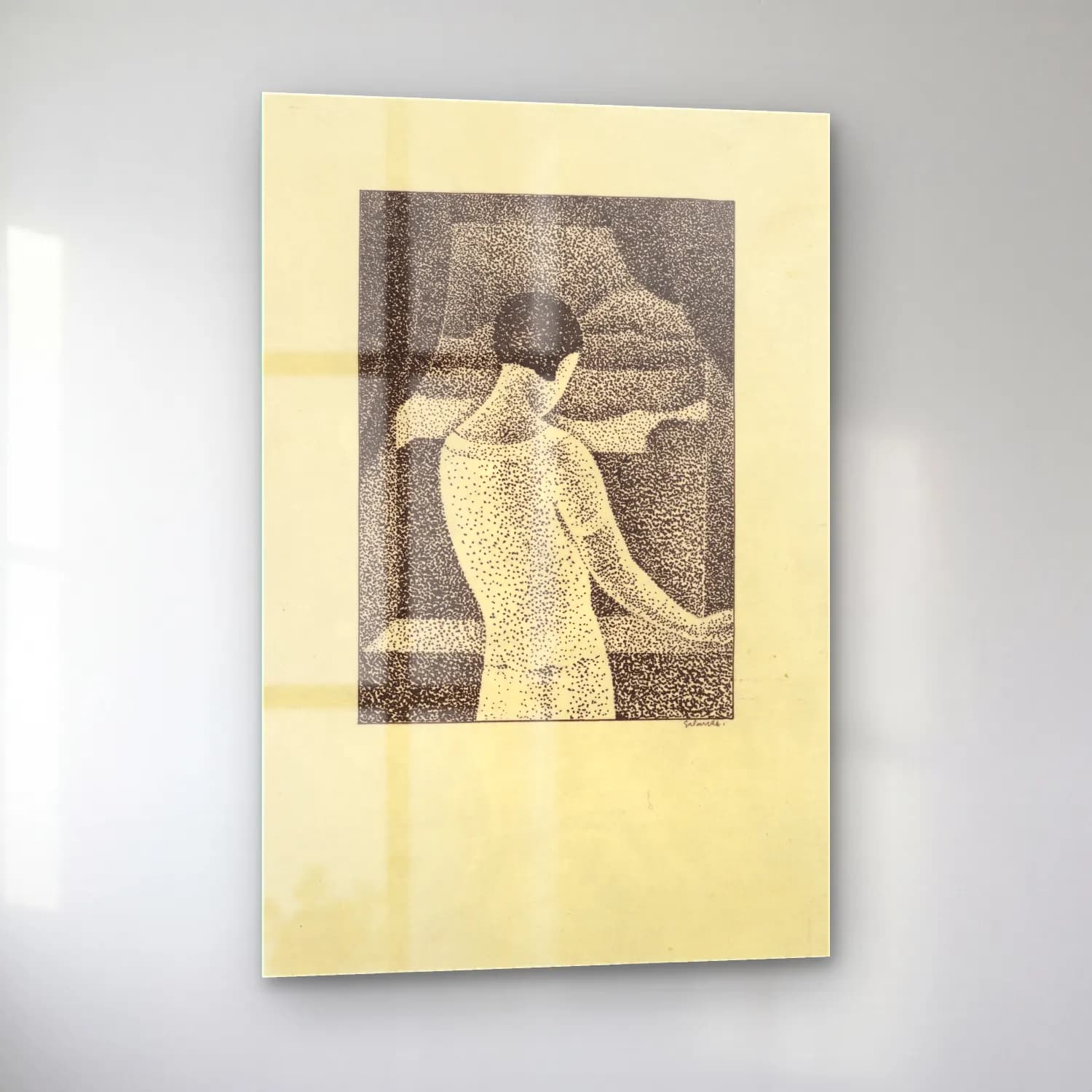 Mikuláš Galanda – Woman at the window cam tablo — sol açıdan görünüm