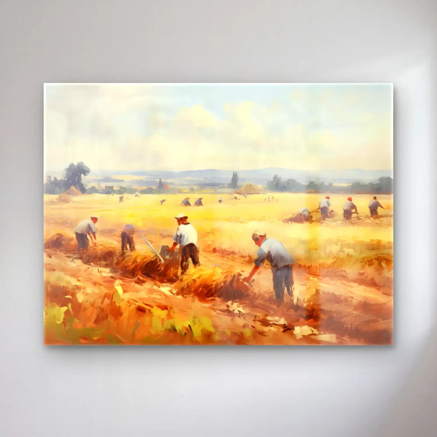 Yağlı Boya Buğday Tarlası No. 31 cam tablo — Yağlı Boya Buğday Tarlası No. 31 — yağlı boya buğday tarlası