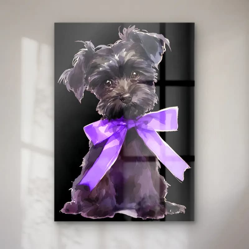 Sevimli İllüstrasyon Köpek No. 7 cam tablo — Sevimli İllüstrasyon Köpek No. 7 — sevimli i̇llüstrasyon köpek