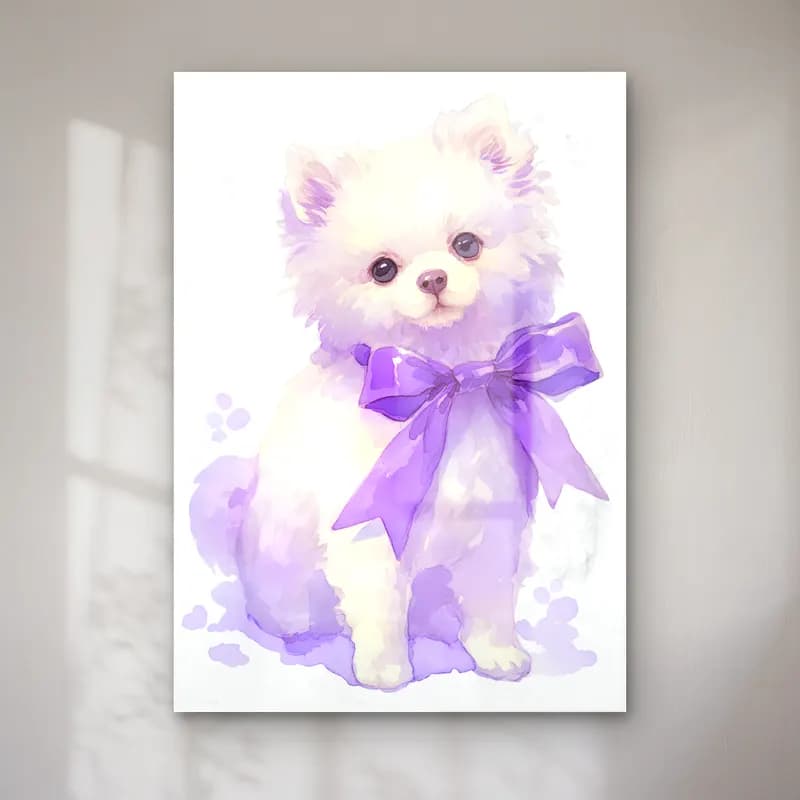 Sevimli İllüstrasyon Köpek No. 10 cam tablo — Sevimli İllüstrasyon Köpek No. 10 — sevimli i̇llüstrasyon köpek