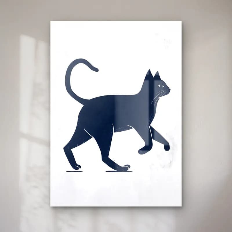 Vintage Kedi No. 10 cam tablo — Vintage Kedi No. 10 — vintage kedi