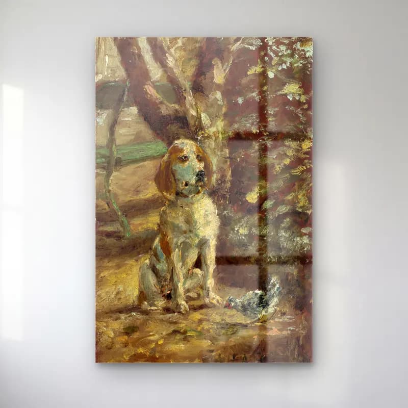 Henri de Toulouse-Lautrec – Köpek cam tablo — Henri de Toulouse-Lautrec – Köpek — empresyonist köpek